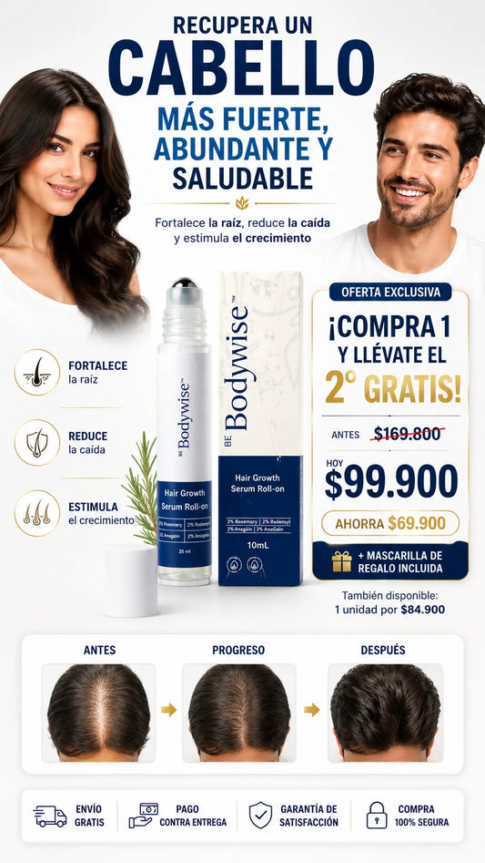 BODYWISE HAIR GROWTH 15ML CAJA Y OBSEQUIO